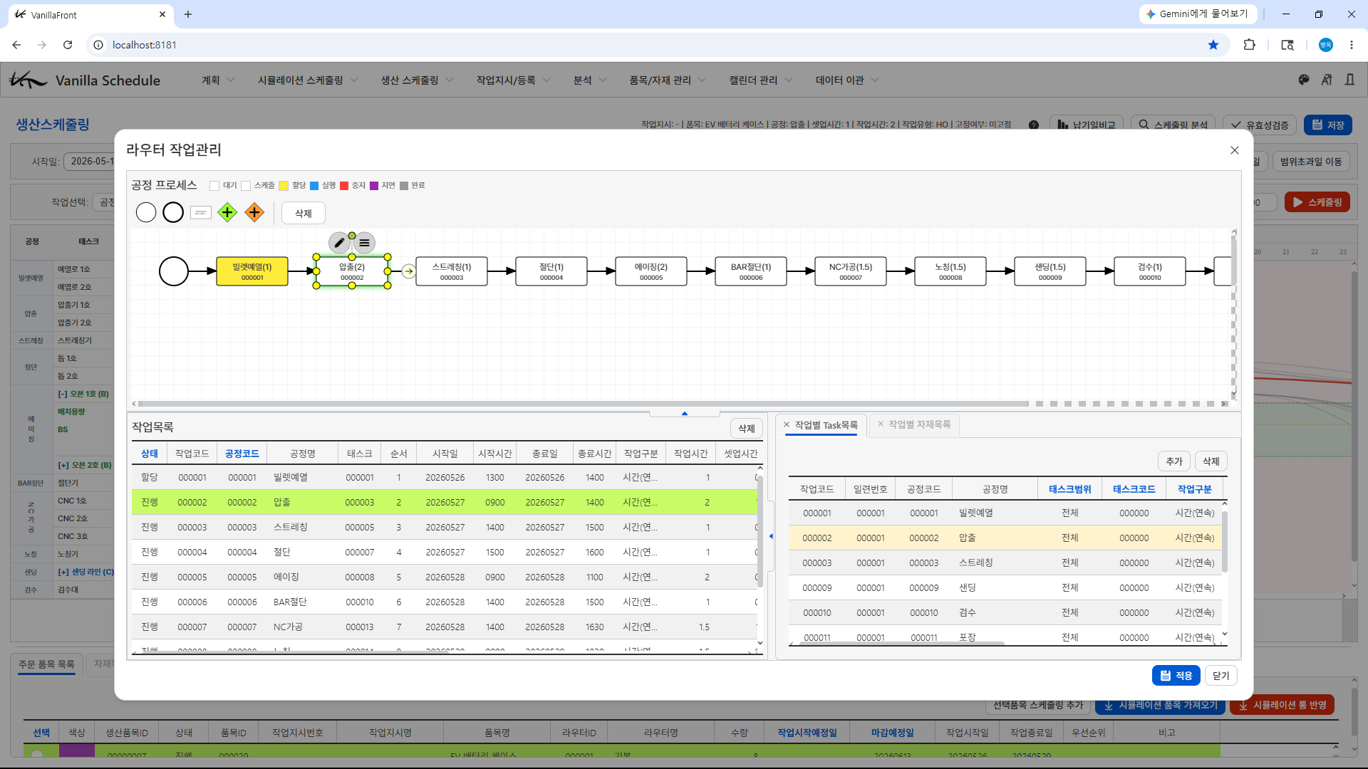 BPMN 라우터 작업 설정